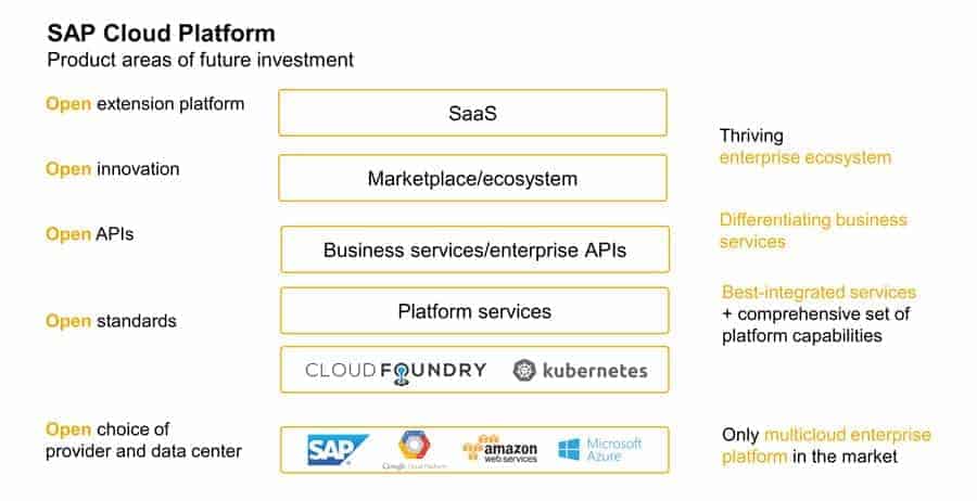Cloud computing mit sap, aws, ms azure und google SAP-Cloud-Plattform